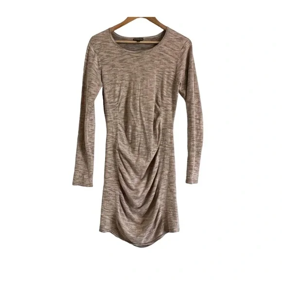 Express | Dresses | Express Crew Neck Fitted Long Sleeve Sweater Dress L |  Poshmark